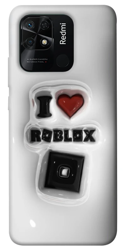 Чохол на Xiaomi Redmi 10C I love Roblox фото 1 з 1