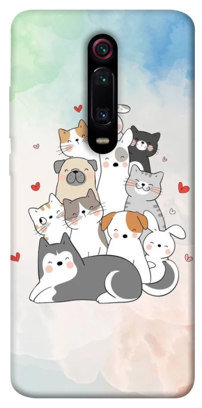 Чохол на Xiaomi Redmi K20 / K20 Pro / Mi9T / Mi9T Pro Funny Pets ver.2 фото 1 з 1