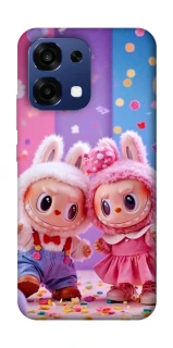 Чохол на Oppo A6 Pro 4G/5G Labubu twins ver.3 фото 1 з 2