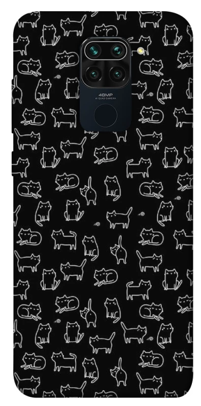 Чохол на Xiaomi Redmi Note 9 / Redmi 10X Black Cats фото 1 з 1