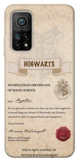 Чехол на Xiaomi Mi 10T The Hogwarts acceptance letter фото 1 из 1