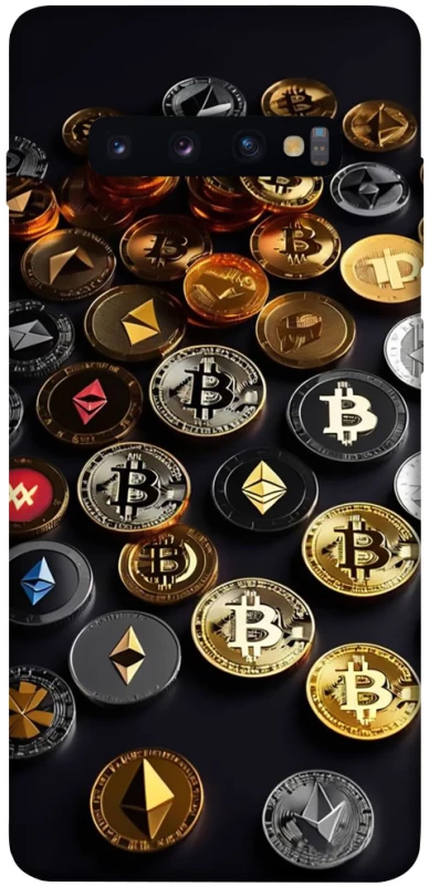 Чехол на Samsung Galaxy S10+ Many coins фото 1 из 1