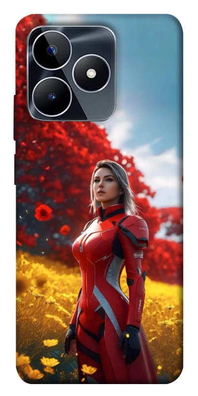 Чехол на Realme C53 Cyber space girl ver.5 фото 1 из 1