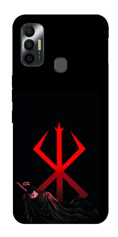 Чехол на TECNO Spark 7 Berserk Red Logo фото 1 из 1
