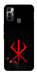 Чехол на TECNO Spark 7 Berserk Red Logo фото 1 из 1