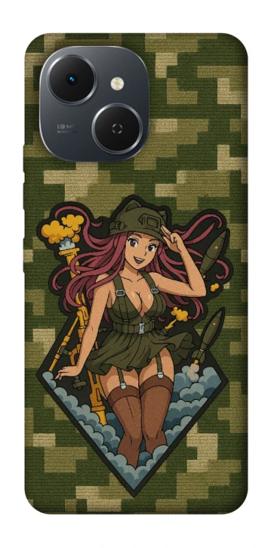 Чохол на TECNO Spark 40C Military Waifu фото 1 з 1