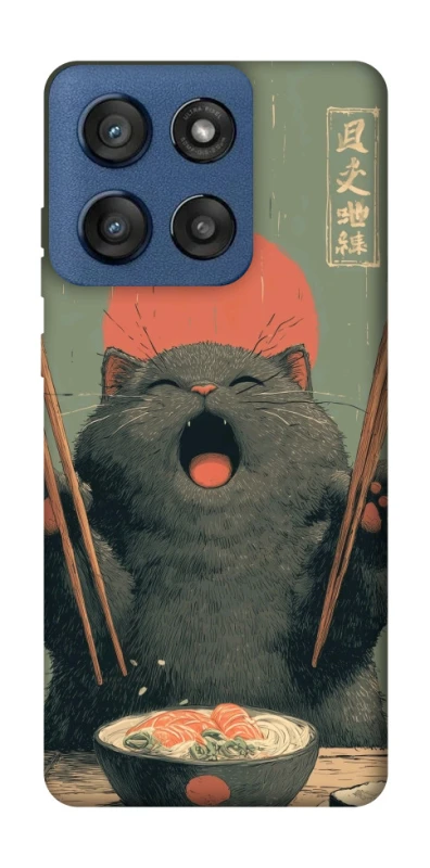 Чехол на Motorola Edge 60 Stylus Hungry Cat фото 1 из 1