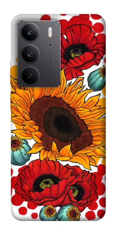Чохол на Realme C75 Соняшники та маки фото 1 з 1