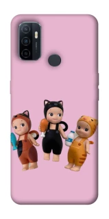 Чохол на Oppo A53 / A32 / A33 Cat Cafe Trio фото 1 Чохол на Oppo A53 / A32 / A33 Cat Cafe Trio фото 1 з 1