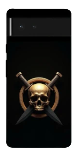Чехол на Google Pixel 6 Golden Skull фото 1 из 1