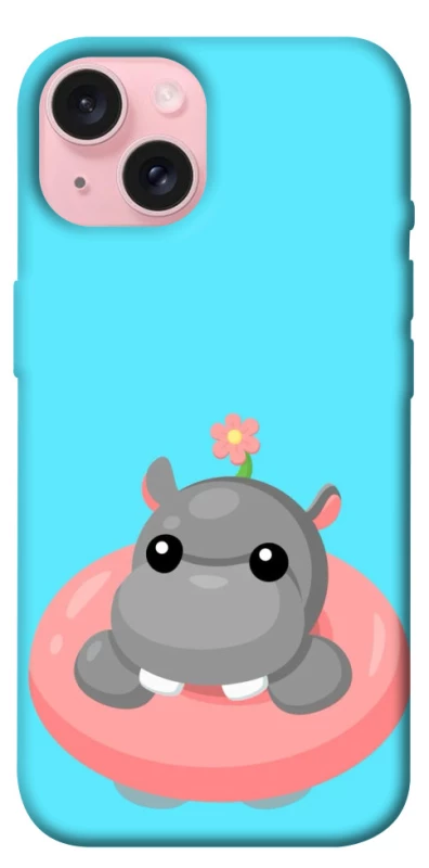 Чехол на Apple iPhone 15 (6.1") Adopt Me Hippo Floatie фото 1 из 1