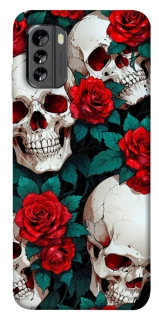 Чохол на Nokia G60 skull and rose фото 1 з 1