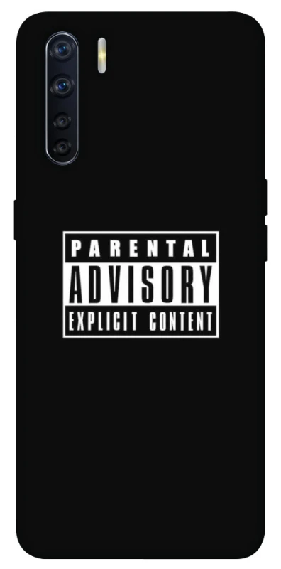 Чохол на Oppo A91 Parental Advisory Label фото 1 з 1