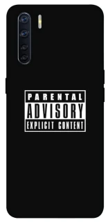 Чохол на Oppo A91 Parental Advisory Label фото 1 з 1