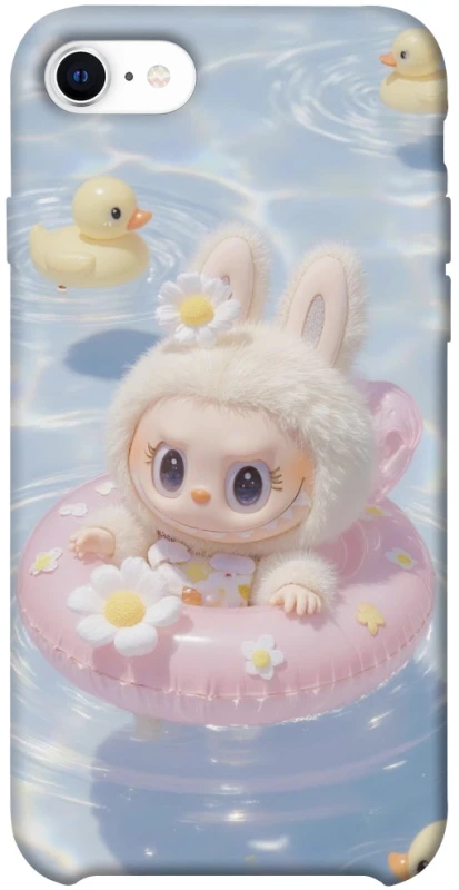 Чохол на Apple iPhone SE (2020) Labubu swimming фото 1 з 1