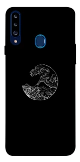 Чохол на Samsung Galaxy A20s Black tsunami фото 1 Чохол на Samsung Galaxy A20s Black tsunami фото 1 з 1