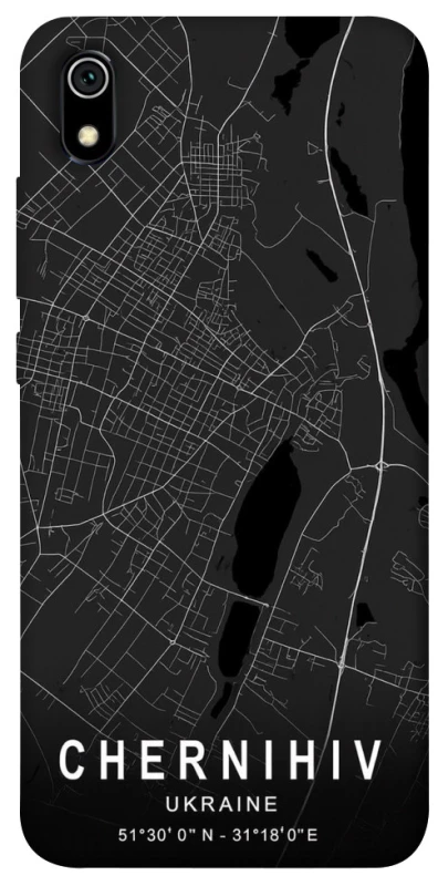 Чохол на Xiaomi Redmi 7A Chernihiv map фото 1 з 1