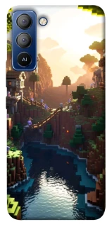Чехол на TECNO Pop 5 LTE Minecraft sunset фото 1 из 1