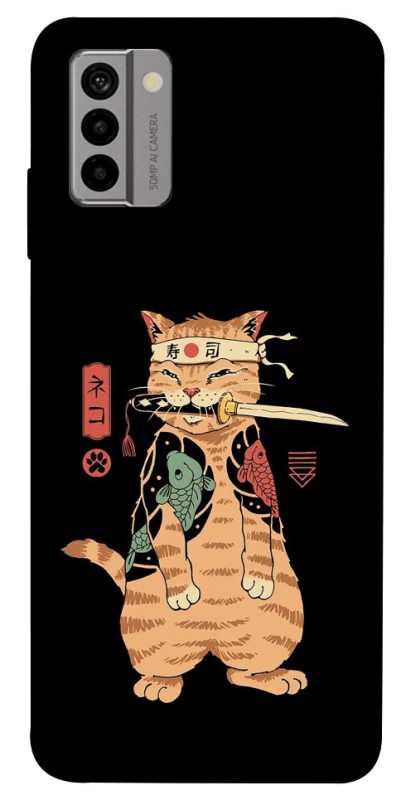 Чохол на Nokia G22 Кіт-самурай фото 1 з 1