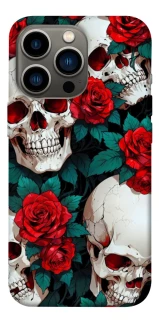 Чохол на Apple iPhone 13 Pro (6.1") skull and rose фото 1 з 1