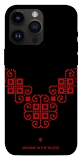 Чохол на Apple iPhone 14 Pro Max (6.7") Чорно-червона вишиванка фото 1 з 1