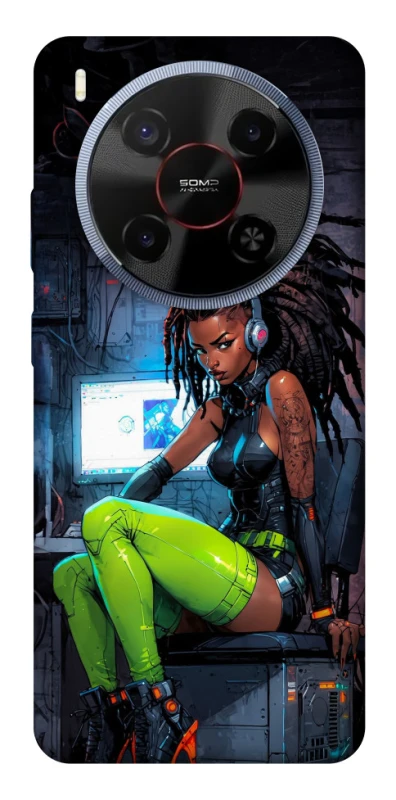 Чохол на ZTE Blade V70 Max Cyber girl фото 1 з 1