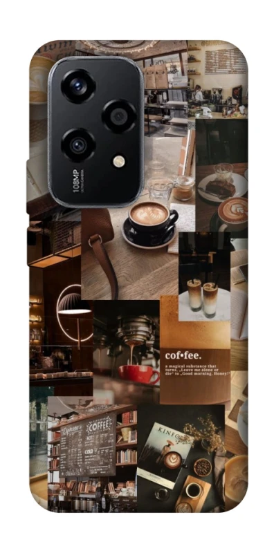 Чохол на Honor 200 Lite Coffee collage ver.2 фото 1 з 1