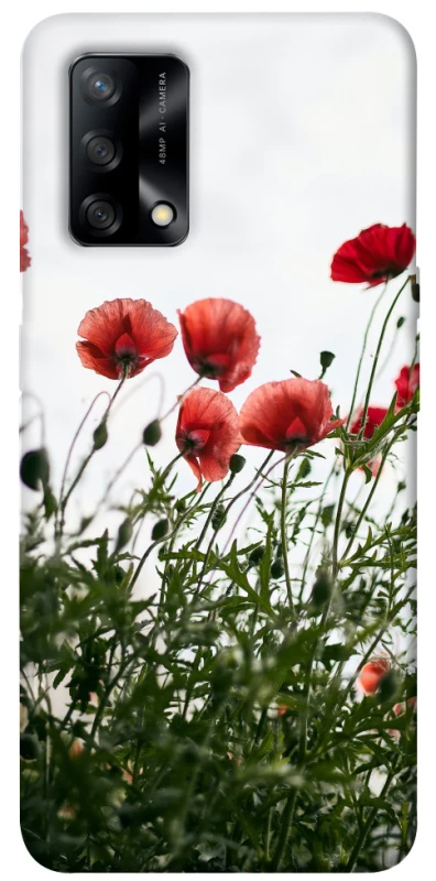 Чехол на Oppo A74 4G Поле маков фото 1 из 1