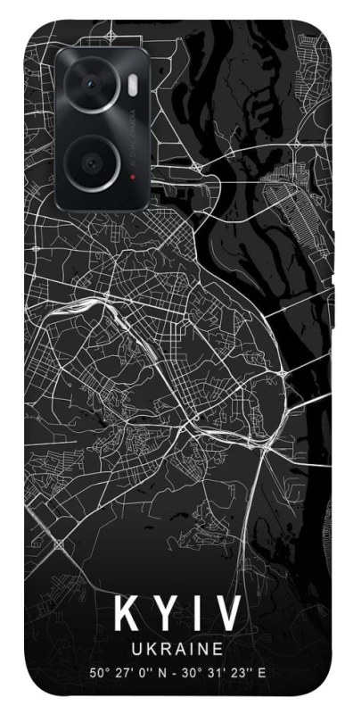 Чохол на Oppo A76 4G Kyiv map фото 1 з 1