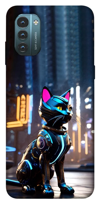 Чехол на Nokia G21 Cyber cat фото 1 из 1
