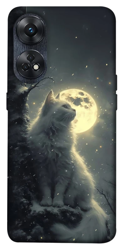 Чохол на Oppo Reno 8T 4G Кіт під місяцем фото 1 з 1
