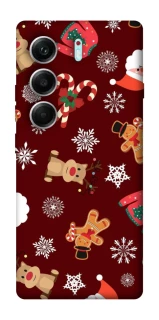 Чехол на Tecno Camon 40 Pro Новогодний v6 фото 1 из 1