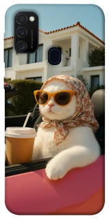 Чехол на Samsung Galaxy M21 Stylish Cat Cruise фото 1 Чехол на Samsung Galaxy M21 Stylish Cat Cruise фото 1 из 1