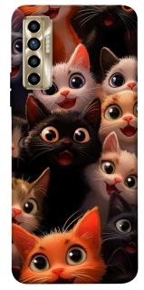 Чохол на TECNO Camon 17P happy cats фото 1 з 1