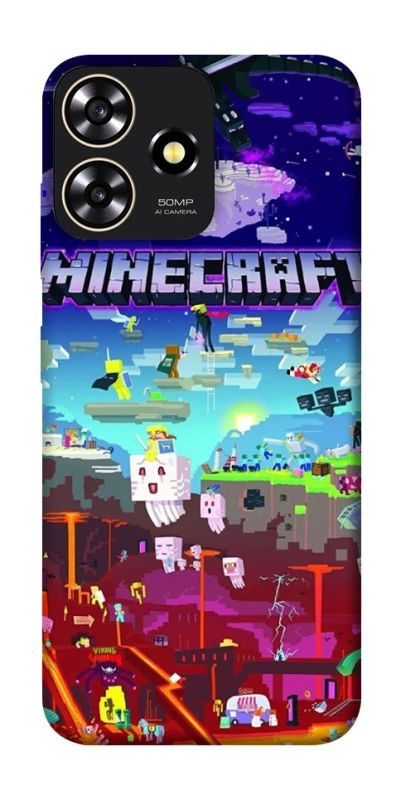 Чохол на ZTE Blade A73 4G Minecraft world фото 1 з 1