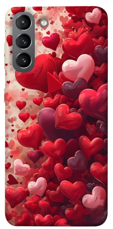 Чохол на Samsung Galaxy S21 Many hearts фото 1 з 1