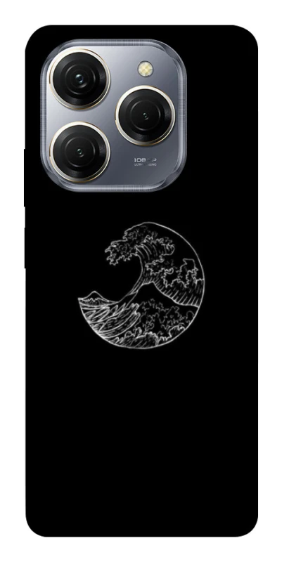 Чехол на TECNO Spark 20 Pro Black tsunami фото 1 Чехол на TECNO Spark 20 Pro Black tsunami фото 1 из 1