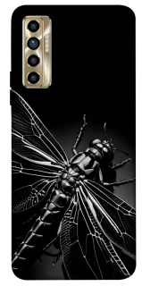 Чохол на TECNO Camon 17P Black dragonfly фото 1 з 1