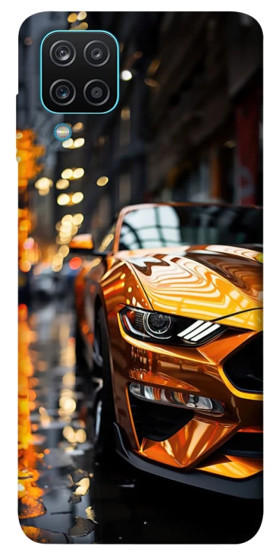 Чехол на Samsung Galaxy M12 Golden sports car фото 1 из 1