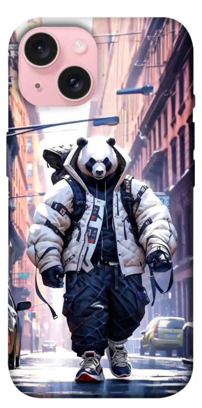 Чохол на Apple iPhone 15 (6.1") Панда кур'єр фото 1 з 1