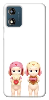 Чехол на Motorola Moto E13 Puppy Love Duo фото 1 из 1