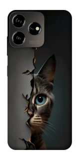 Чехол на ZTE Blade V50 Design 4G Кот-подглядыватель v2 фото 1 из 1