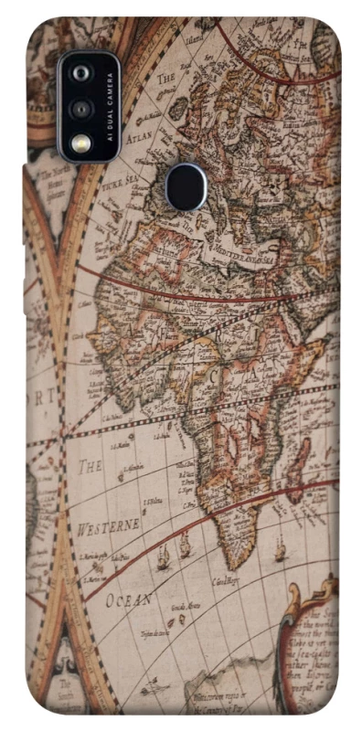 Чехол на ZTE Blade A51 Карта путешествий фото 1 из 1