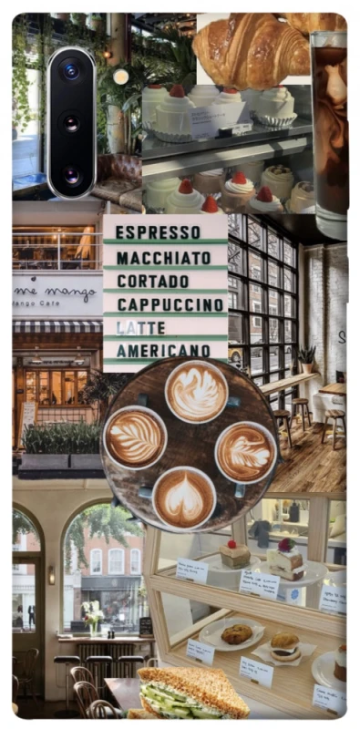 Чехол на Samsung Galaxy Note 10 Coffee collage ver.5 фото 1 из 1