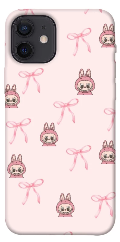 Чехол на Apple iPhone 12 (6.1") Pink bows and Labubus фото 1 из 1