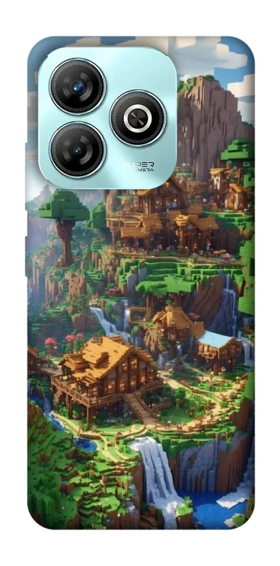 Чохол на ZTE Blade A75 4G Minecraft universe фото 1 з 1