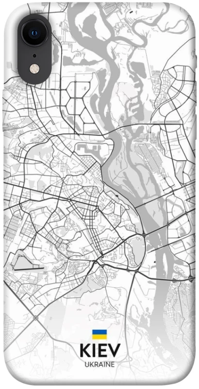 Чохол на Apple iPhone XR (6.1") Kiev white map фото 1 з 1