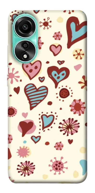 Чохол на Oppo A78 4G Pretty hearts фото 1 з 1