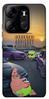 Чехол на Tecno Spark Go 2023 Патрик на гонках фото 1 из 1