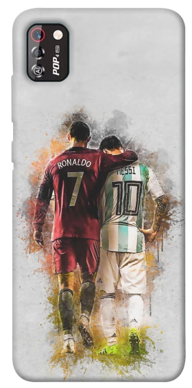 Чохол на TECNO POP 4 Pro Ronaldo та Messi фото 1 з 1